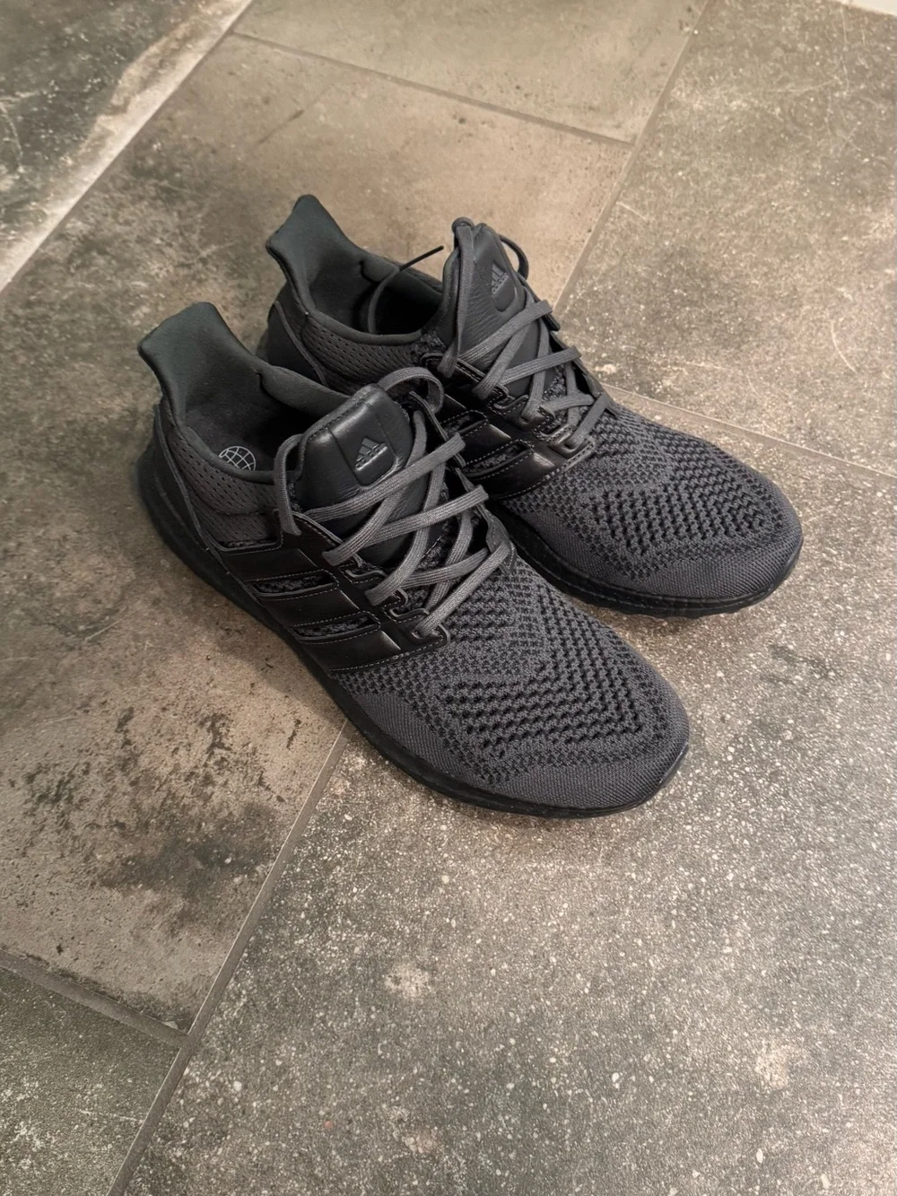 adidas All-Black Knit Athletic Sneakers ultraboost